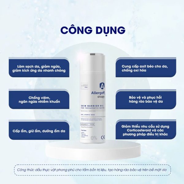 Dầu Tắm Chăm Sóc Dưỡng Da, Bảo Vệ Da - Allegroff Atopy - 200ml - Hình ảnh 3