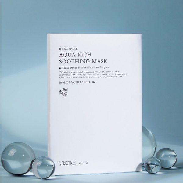 Mặt nạ cấp ẩm cho da tổn thương và nhạy cảm - Aqua Rich Soothing Mask Reboncel - Hình ảnh 4