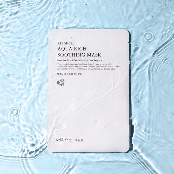 Mặt nạ cấp ẩm cho da tổn thương và nhạy cảm - Aqua Rich Soothing Mask Reboncel - Hình ảnh 2