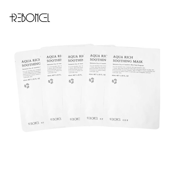 Mặt nạ cấp ẩm cho da tổn thương và nhạy cảm - Aqua Rich Soothing Mask Reboncel