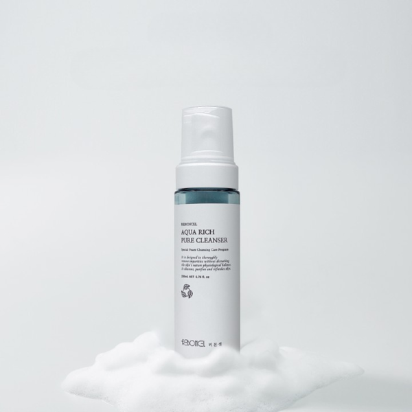 Sữa Rửa Mặt Tạo Bọt Reboncel Aqua Rich Pure Cleanser - 200ml - Hình ảnh 2